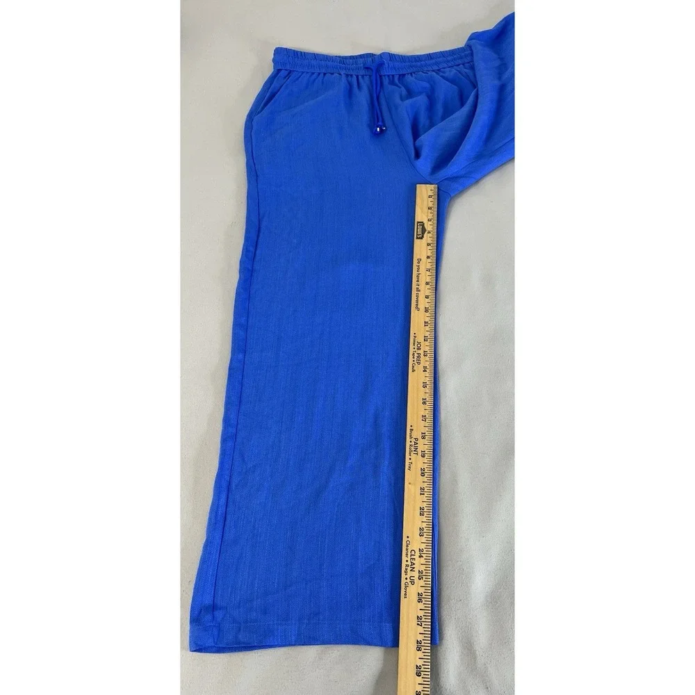 Halara Women's Pull On Pants Sz Large Royal Blue New